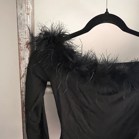 Final price Naked Wardrobe Ruffle my feathers off NWT M - Picture 8 of 8